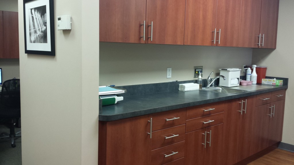 Tray station at the office of Manhattan Maxillo Facial