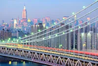 Scenic picture of a New York bridge
